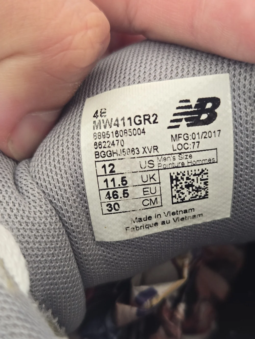 New Balance Men’s Grey Athletic Walking Shoes